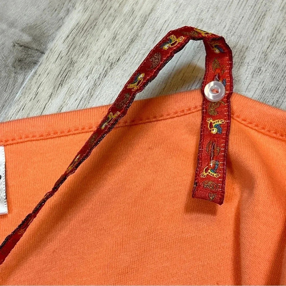 Rare Vintage 90s Walt Disney World Resort Embroidered Tapestry Strap Minnie Tank - Picture 7 of 11